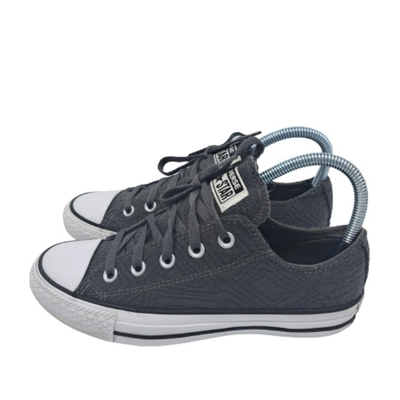 Converse Shoes - Converse Womens Size 8 All Star Canvas Sneakers Gray Low Top Lace Up Original